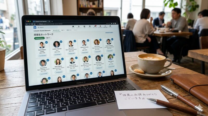 銀行を辞めた後も繋がっているアルムナイ（OB・OG）が、リファレンスチェックにおける最強の味方になることを示す一次情報。