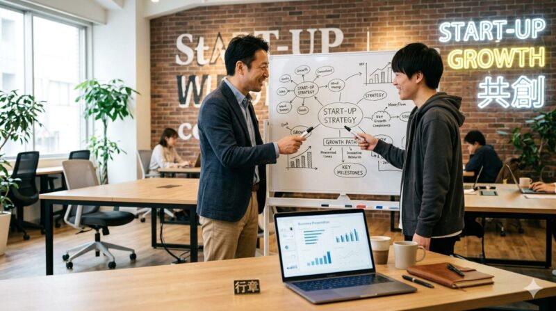 銀行員のプライドを脱ぎ捨て、スタートアップの一員として活き活きと働く元地銀マン。