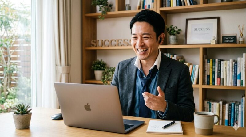 銀行員のプライド(鎧)を脱ぎ捨て、ITベンチャーで柔軟に働く40代男性。