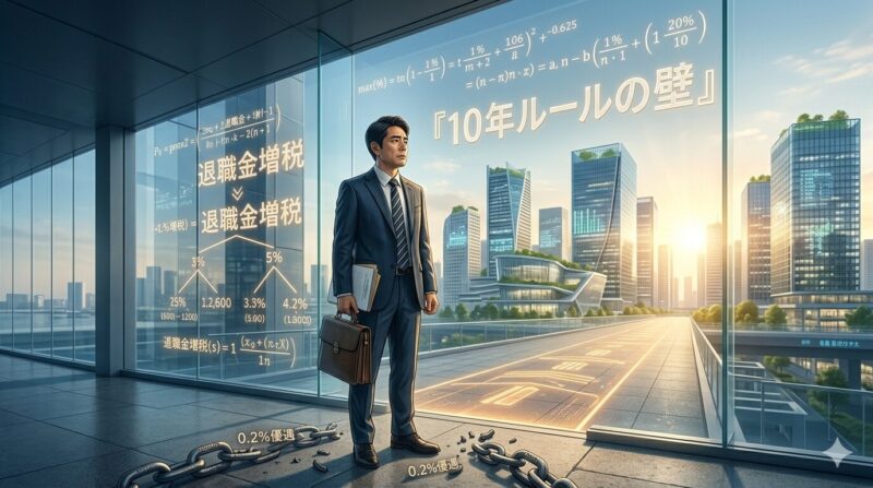 退職金増税の10年ルールという壁と、キャリアの選択に悩む40代銀行員
